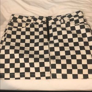 Checkered skirt